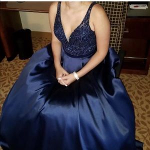 Karishma Creations Navy Dress w/ Pockets!!!